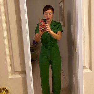 Big Bud Press Sample Sale Green SS Jumpsuit